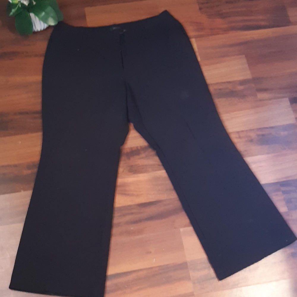 Womens black dress pants wide leg size 16s